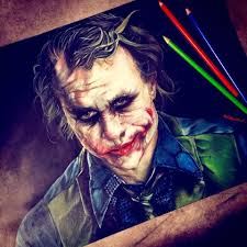 Let's draw the joker step by step using only one pencil. Joker Fan Art Sarah Albini Joker Artwork Joker Art Joker Dark Knight