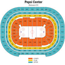 breakdown of the pepsi center seating chart colorado