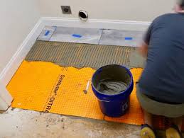 All the specifics for ditra installation are in the handbook or on schluter's site. Installing Tile Floor For The First Time How To Lay Tile Floor Crafted Workshop