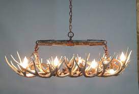 Visit www.antlerart.com to view additional products. Snowmass Antler Chandelier Timber Mule Deer Small Oval