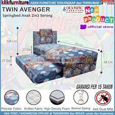 Spring bed matras springbed kasur procella heritage hb bravorp2.550.000 Jual Springbed Sorong Anak 2in1 Gambar Avenger Set 100 200 Cm Olympic Di Lapak Klikfurniture Official Store Bukalapak