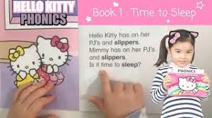 Hello kitty coloring & activity book super set ~ 5 hello kitty coloring books, crayons, and over 50 hello kitty stickers (hello kitty party pack). Hello Kitty Phonics Time To Sleep Book 1 Youtube
