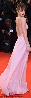 Check out our long silk robe selection for the very best in unique or custom, handmade pieces from our robes shops. Dakota Johnson Pink Spaghetti Strap Backless Dress Venice Film Festival