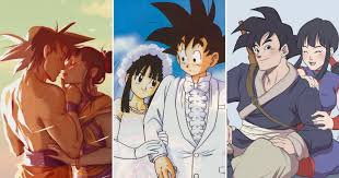 Dragon Ball: 10 Fan Art Pictures Of Goku & Chi-Chi That Are Totally Romantic