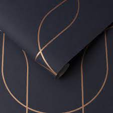 We have a massive amount of desktop and mobile backgrounds. Palais Navy Copper Wallpaper Grahambrownrow