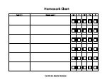 Homework Charts Free Printable Behavior Charts