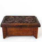 Joyero vintage de madera alemana hecho a mano. - Etsy México