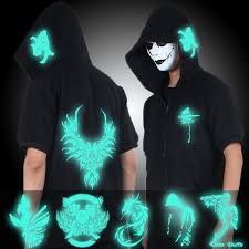 Summer Led Light Up Glow In The Dark Mens Short Sleeve Hoodies Sweatshirt Wish