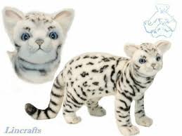 They love to climb furniture, leap up onto high surfaces, play. Hansa Standing White Bengal Cat 6352 Soft Toy Sold By Lincrafts Established 1993 For Sale