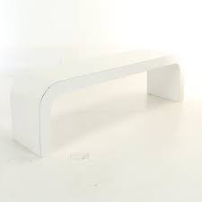 White Laminate Low Console Table Late 20th Century Low Console Table White Laminate Console Table