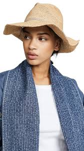 Raffia Crochet Continental Hat