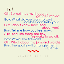 Funny Boy Girl Conversation Quotes. QuotesGram via Relatably.com