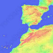 Elevation Map Of Spain Spain Topographic Map, Elevation, Relief