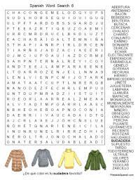 If using the html files, to get back to this page from a printout, just click on the picture. Spanish Word Search 6 Free From Printablespanish Com Spanish Learning Spanish Word Find