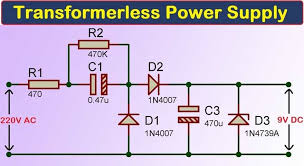 Maybe you would like to learn more about one of these? Transformerless Power Supply 220v Ac To 9v Dc