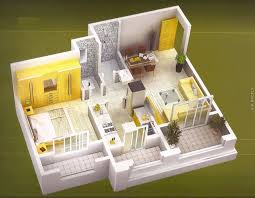 Dekorasi Rumah Minimalist 50 Denah Rumah Minimalis 3d 3 Kamar Tidur 2 Lantai Dan 2 Kamar Tidur Tata Letak Rumah Denah Rumah Rumah Minimalis