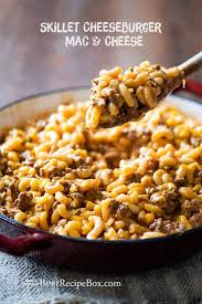 Cheeseburger Mac And Cheese Recipe 30 Minute Skillet Best Recipe Box Recipe Cheeseburger Mac And Cheese Food Recipes