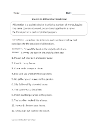 Englishlinx Com Alliteration Worksheets Alliteration Alliteration Activities Writing Instruction