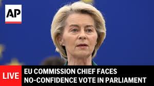 LIVE: EU official Ursula von der Leyen comfortably survives a confidence  vote