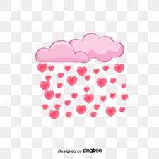 O Amor Rain Illustration Red Cloud Cartoons Love