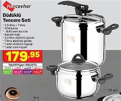 Fissler vitaquick red düdüklü tencere 3.5 lt. Hascevher Duduklu Tencere Seti 3 5 Litre 7 Litre Indirimde Market