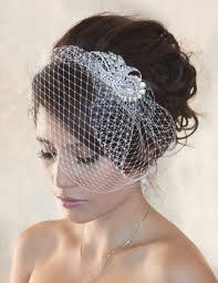 Wedding headbands may be popular now, but they were also huge in the '20s. Wedding Birdcage Veil With Crystal Rhinestone Brooch Vi0101 Etsy In 2020 Wedding Birdcage Wedding Hair Accessories Vintage Veil Hairstyles