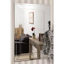 Shop wayfair for all the best frameless full length mirrors. Large Detailed Venetian Frameless Wall Mirror Homesdirect365