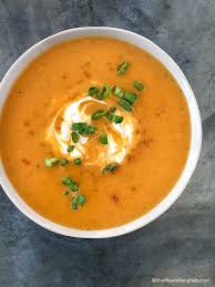 Using immersion blender, process soup. Creamy Sweet Potato Soup Recipe She Wears Many Hats
