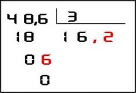 Resultado de imagen de divisiones con decimales