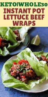 Sear each side for 2 minutes, and then remove the steaks from the pressure cooker and place them on a plate. Instant Pot Beef Lettuce Wraps Whole30 Paleo Keto Low Carb Berry Maple