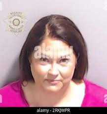 Misty Hampton jail booking mug shot from the Fulton County (Georgia)  Sheriff's Office (Fulton Co. Sheriff's Office Photo Stock Photo