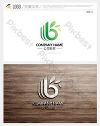 علامة شعار حرف B أنيقة باللون الأخضر Cdr تحميل مجاني Pikbest In 2020 B Letter Logo Logo Sign Letter Logo