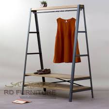 Almari baju bangku bufet furniture besi custom kursi cafe kursi rotan kursi tamu kursi teras meja meja rak buku besi. Jual Rak Besi Gantung Rak Baju Terbuka Murah Mebel Besi