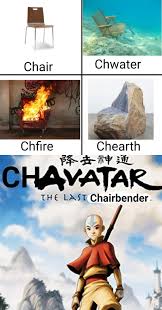 The last airbender, the legend of korra, the comics, the upcoming avatar studios animated movie and other. Long Ago The Chairs Lived Together In Harmony R Memes Water Earth Fire Air Know Your Meme