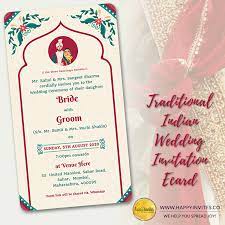 Indian Save The Date Card Happy Invites Digital Ecard Maker Traditional Indian Wedding Invitations Save The Date Cards Indian Wedding Invitations