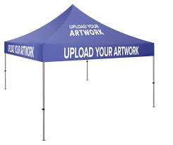 Can handle 40 mph wind easily. Custom Event Tent 10 X 10 Steel Frame With Color Graphics