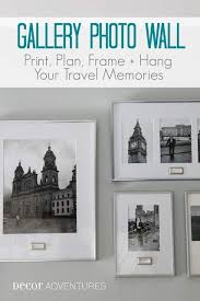 How To Print Frame Plan And Hang A Gallery Wall Using Thrift Store Frames And Bookplates To Label The Pi Travel Gallery Wall Photo Wall Gallery Gallery Wall