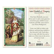 Otherwise, you can actually make your own prayer card template in google docs or microsoft word. Saint Elizabeth Of Hungary Laminated Prayer Card