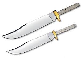 Whole Earth Supply Set of 2 Blades for Knife Making (7 1/2" & 9") Mini Hunter  Blank Custom Game Hunting Blanks Skinning Knives in Bahrain