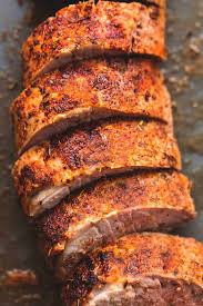 A roasted pork tenderloin meets a mouth watering maple rosemary glaze and it's a match made in heaven. Best Baked Pork Tenderloin Creme De La Crumb