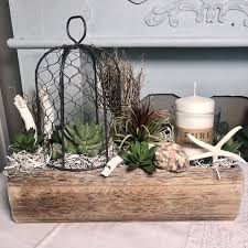 Holztablett Tischdeko Balkon Terrasse Sukkulenten Kerze Etsy Kerze Im Glas Holztablett Flur Dekoration