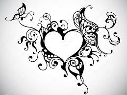 Scarica Cornice Cuore Illustrazione Stock 4745144 Telaio Cuore Tatuaggio Croce Tatuaggio Cuore