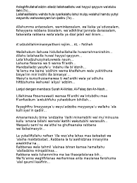 Robbana wala tuhammilna ma la to kotalana bih.wa'fu'anna, wagfirlana, warhamna, antamaulana fansurna 'alal kaumil ka firin.robbana ma kholaqo ta haza ba tila, subhanaka faqina 'aza bannar. Wirid Panjang Pdf