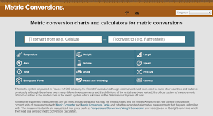 access metric conversions org metric conversion charts and