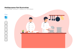 Download Flat Illustration Cooking Graphic By Rivatxfz Creative Fabrica SVG Cut Files