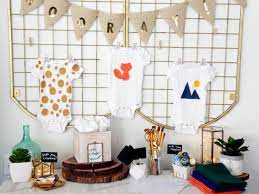 Steal these decor and catering ideas for an. Set Up A Diy Baby Shower Onesie Station Hgtv S Decorating Design Blog Hgtv