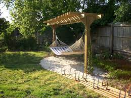 Pergola With Hammock Backyard Hammock Backyard