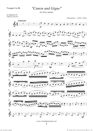 Canon And Gigue In D Major Piano Sheet Music Pachelbel Canon In D Sheet Music For Brass Quintet Pdf Violin Sheet Music Violin Sheet Sheet Music