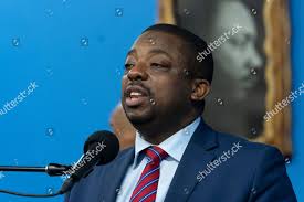 Lieutenant Governor Brian Benjamin Speaks During Editorial Stock Photo