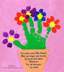 A bouquet of paper flowers with a twist! 29 Mother S Day Cards That Kids Can Make Blissful Domestication